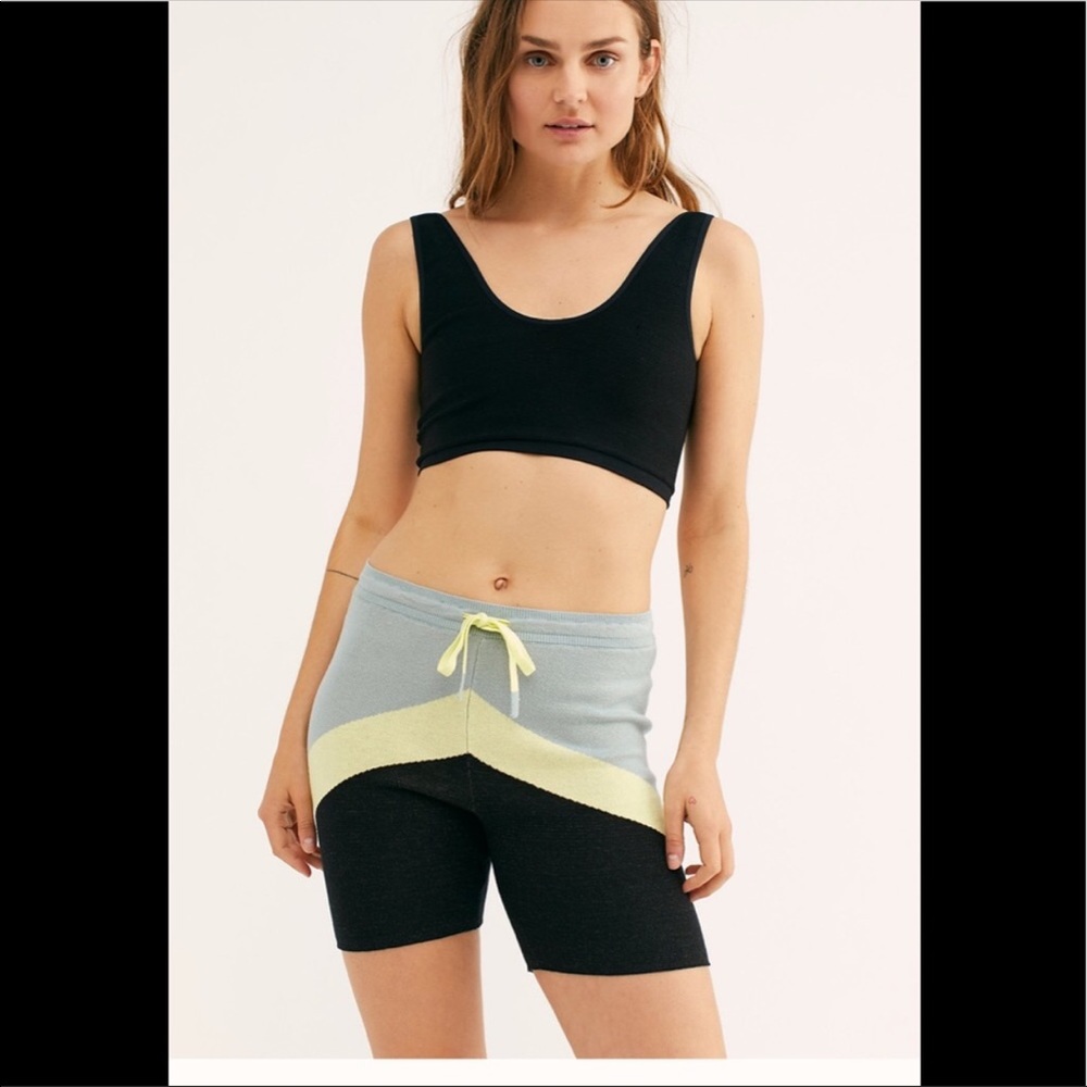 NWT Free People Tricolored Bike Shorts